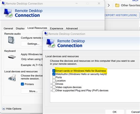 connect a smart card remote desktop|Smart Card Reader not detected on remote host using .